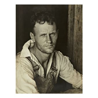 FLOYD BURROUGHS, A COTTON SHARECROPPER, HALE COUNTY, ALABAMA - Walker Evans