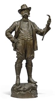 Figure of Umberto I, King of Italy (1844-1900) by Augusto Rivalta