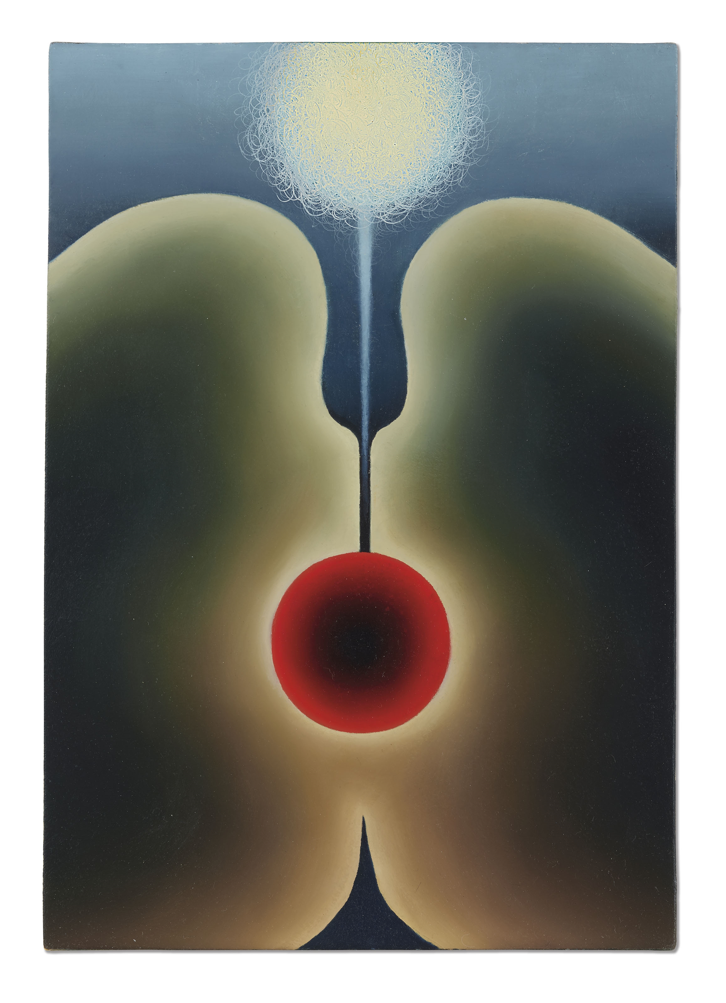 Artwork by Loie Hollowell, Internal External, Made of oil on linen on board