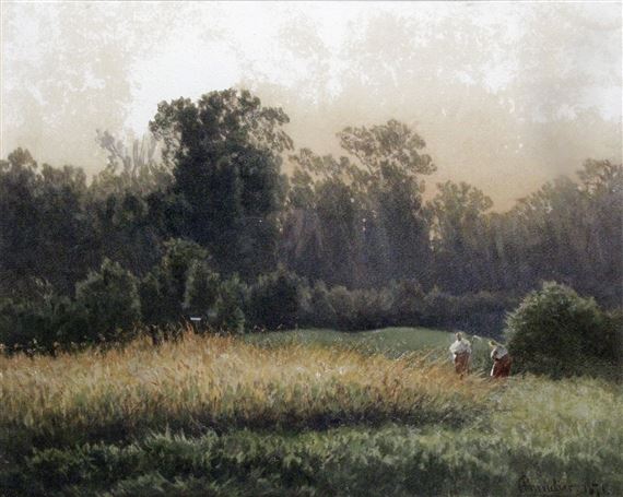 LES FENAISONS by Nicolas Chevalier, 1871