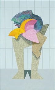 Artwork by Ed van Dijk, Flower Power, Made of oil on board