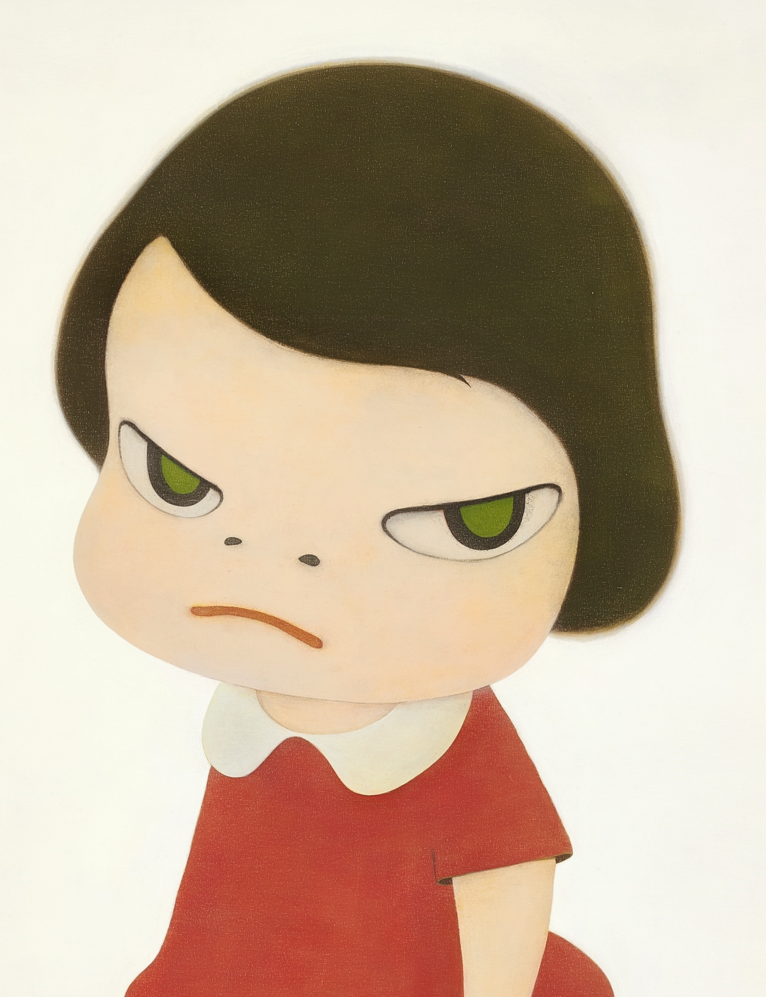 Artwork by Yoshitomo Nara, KNIFE BEHIND BACK, Made of acrylic on canvas