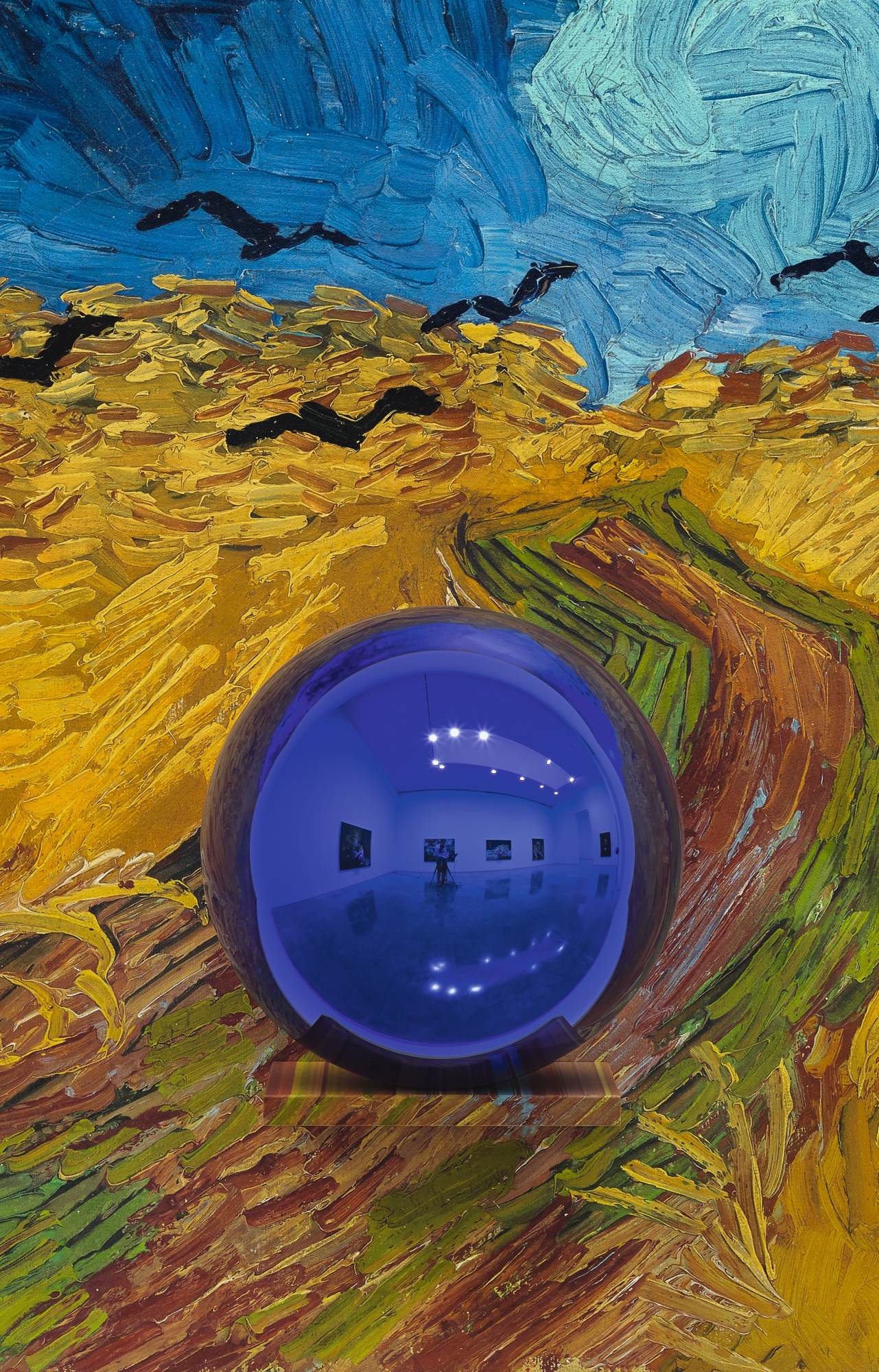 Jeff Koons GAZING BALL (VAN GOGH WHEATFIELD WITH CROWS