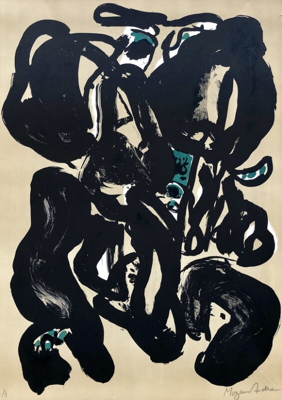 Mogens Andersen | Two Works: Calligraphical compositions | MutualArt