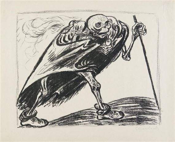 WANDERNDER TOD by Ernst Barlach, 1923