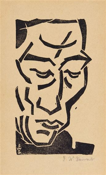 KOPF IM DREIVIERTEL-PROFIL by Franz Wilhelm Seiwert