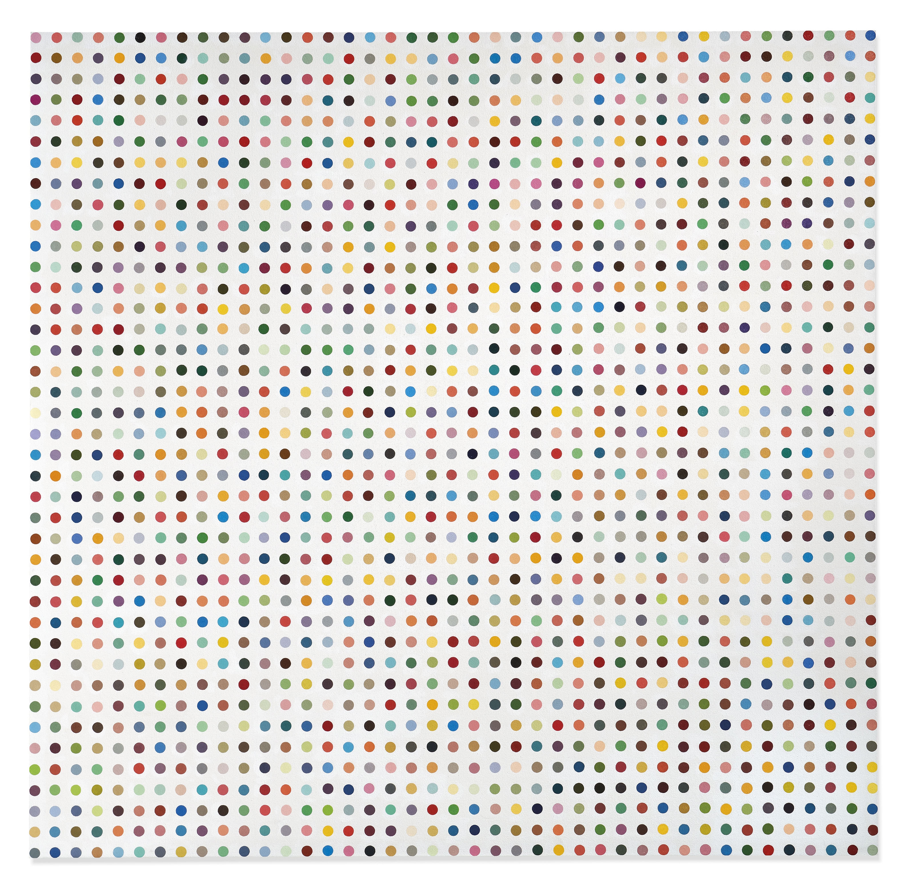 Artwork by Damien Hirst, Aphidicolin Diacetate, Made of household gloss on canvas