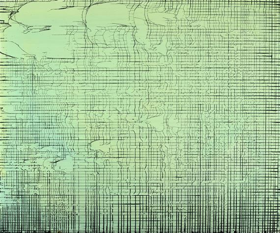 BROKEN GRID GREEN by Rachel Howard, 2017