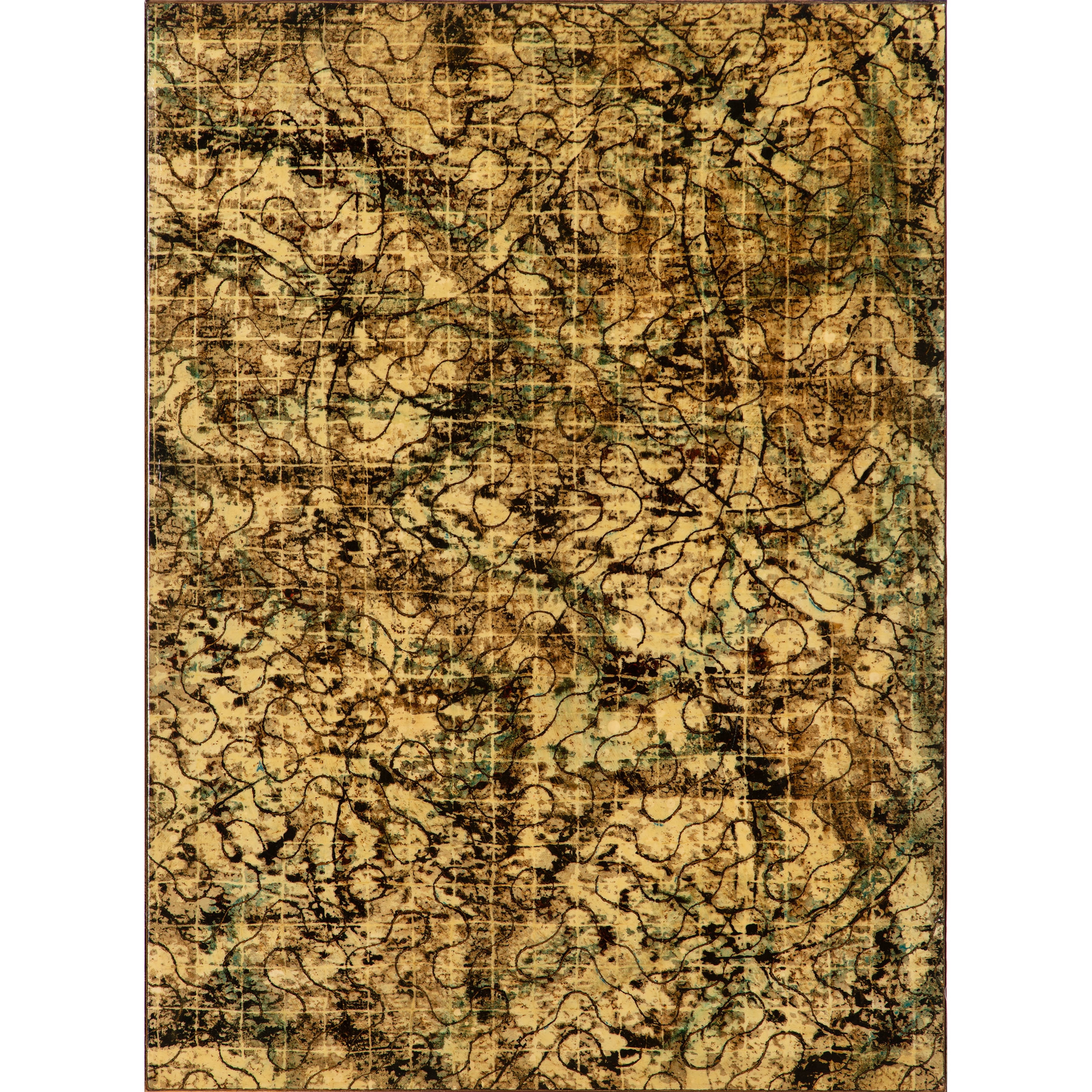 Artwork by Thaddeus Beal, Open Field 8, Made of mixed media on fiberboard