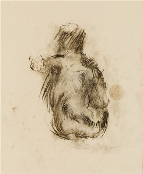 Sitzender Rückenakt by Herbert Boeckl, 1920