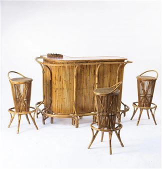 4 Works: Bar Counter with Stools - Vittorio Bonacina