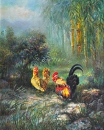 Artwork by Tan Peng Hooi, Falling In Love, Made of Oil on canvas