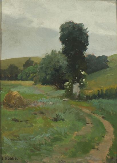 Landscape with a road by Jacob Nöbbe