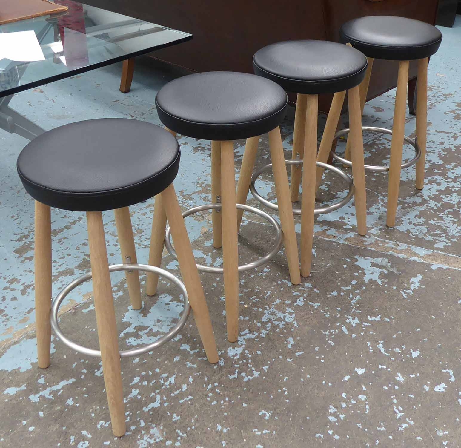 Hans J. Wegner | Four Works: CARL HANSEN & SON CH56 STOOLS | MutualArt