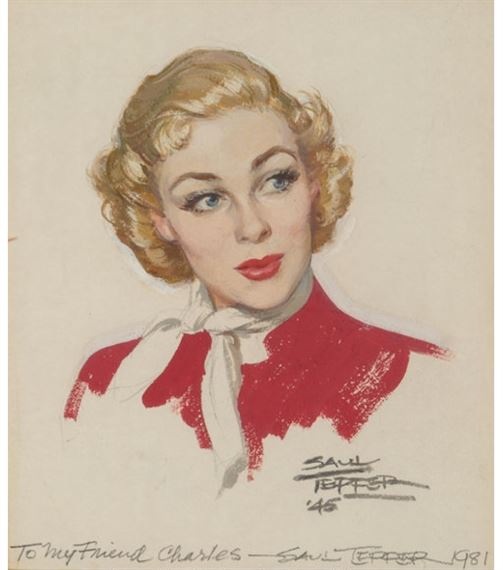Portrait of a Blonde by Saul Tepper, 1945