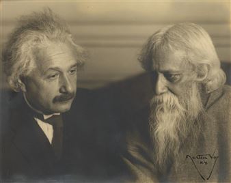 Albert Einstein with Rabindranath Tagore. - Martin Vos