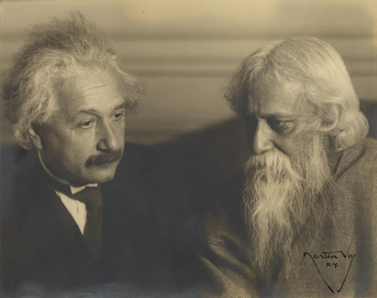Albert Einstein with Rabindranath Tagore. - Martin Vos