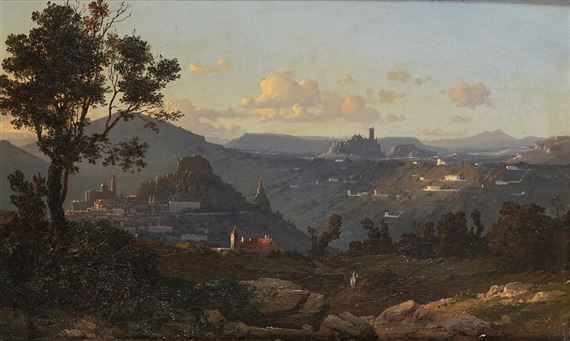 Maurice Buchin | Paysage de villes dans les montagnes | MutualArt