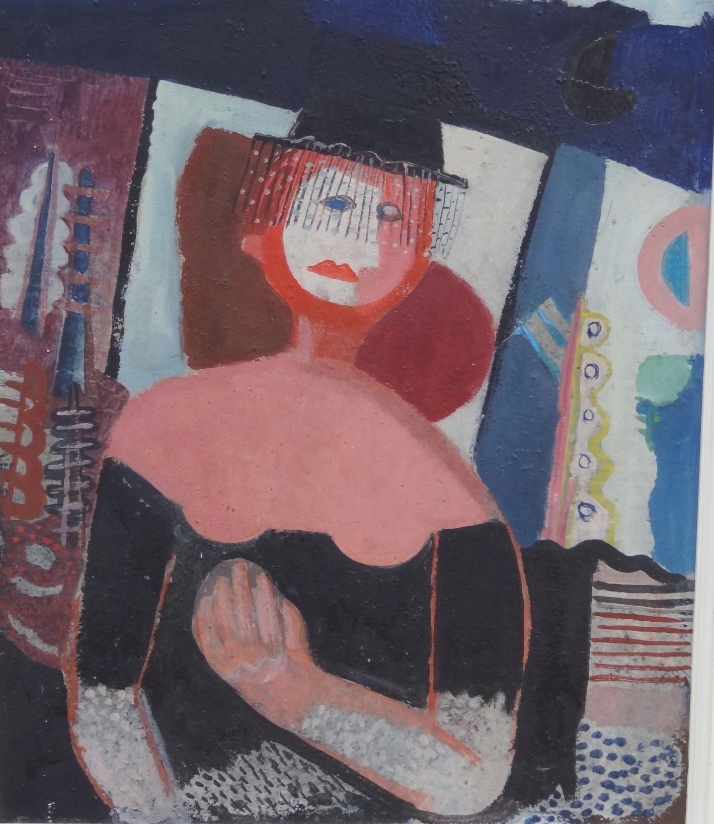 Artwork by Willy Knoop, Die Zirkusdame, Made of oil / Malfaser