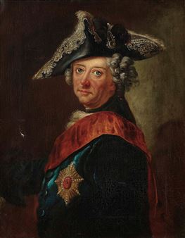 Portrait of Frederick the Great - Anna Rosina de Gasc