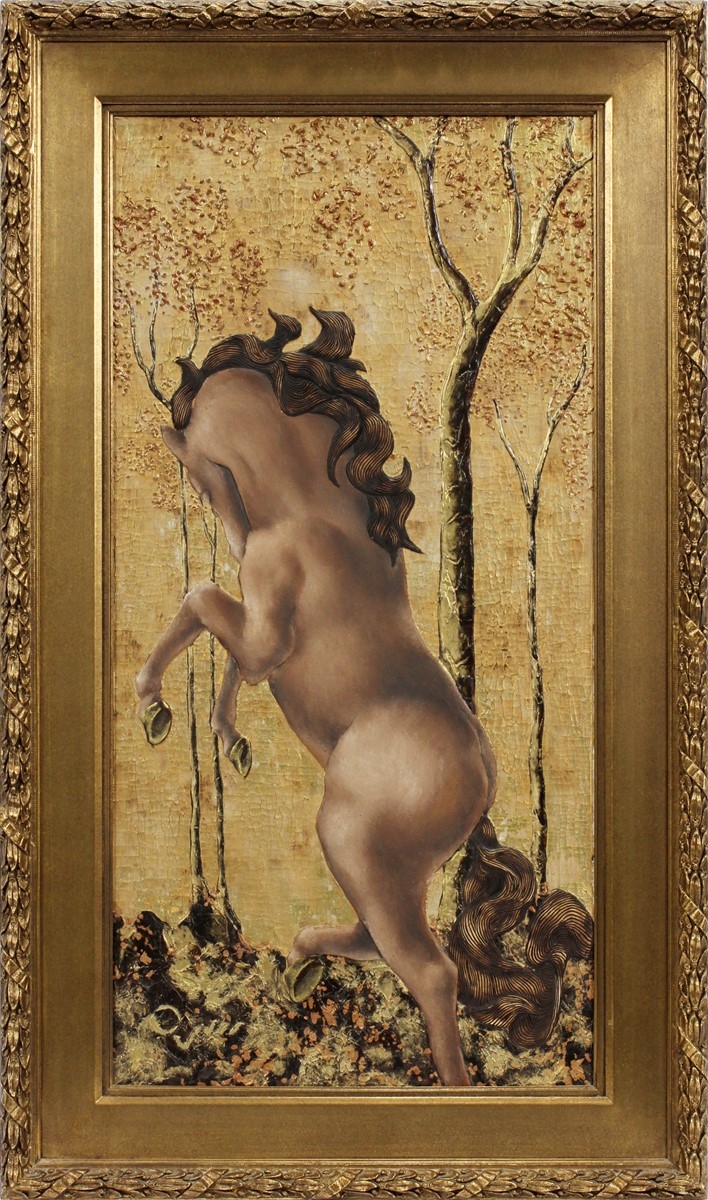 Artwork by Ivan Hodgson, UNICORNS, Made of PAINTINGS ON CANVAS