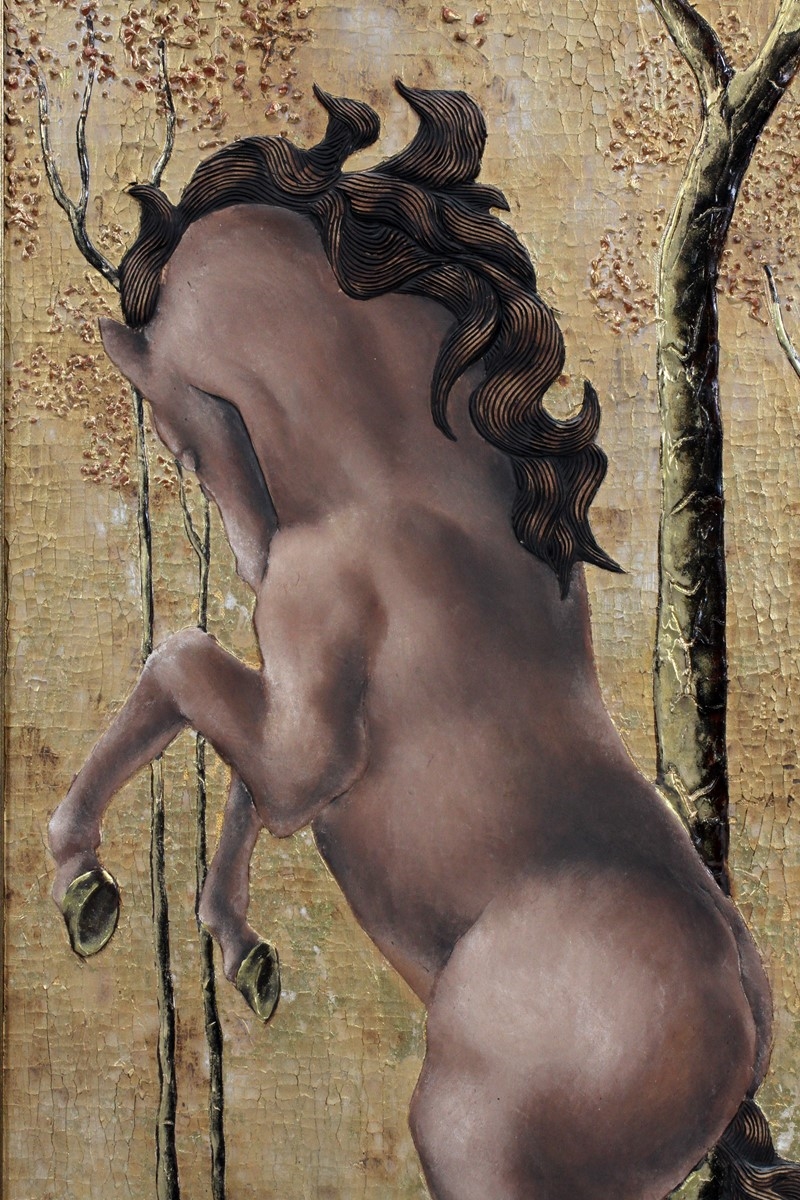 Artwork by Ivan Hodgson, UNICORNS, Made of PAINTINGS ON CANVAS