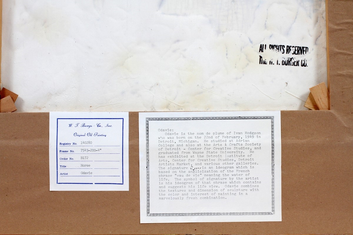 Artwork by Ivan Hodgson, UNICORNS, Made of PAINTINGS ON CANVAS