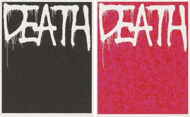 ▷ Death Black by Takashi Murakami, 2018, Print