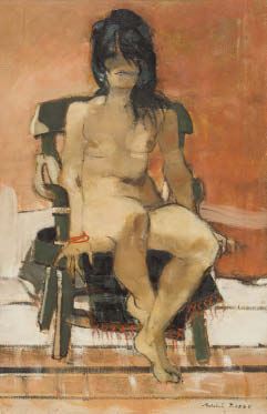 Nu a la chaise by Michel Rodde