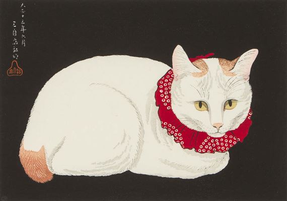 White Cat by Takahashi Shōtei