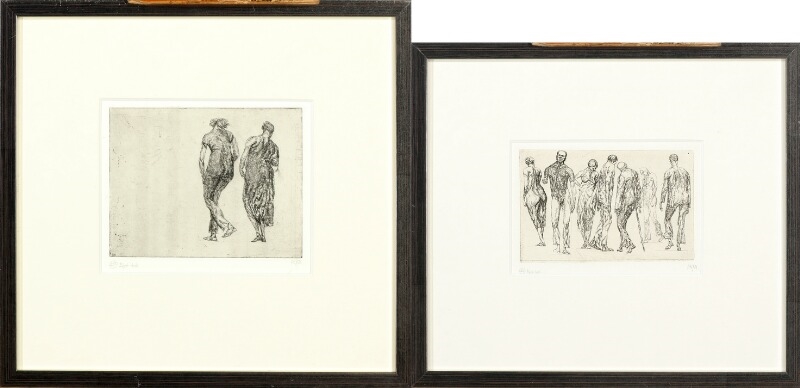 Two Works: Figure compositions by Palle Nielsen, 1981