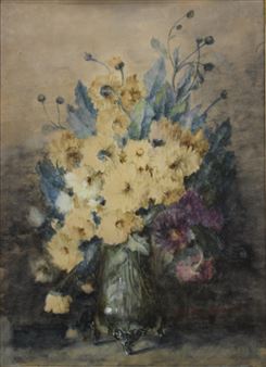 Bloemstilleven - Barones Adrienne van Hogendorp Jacob