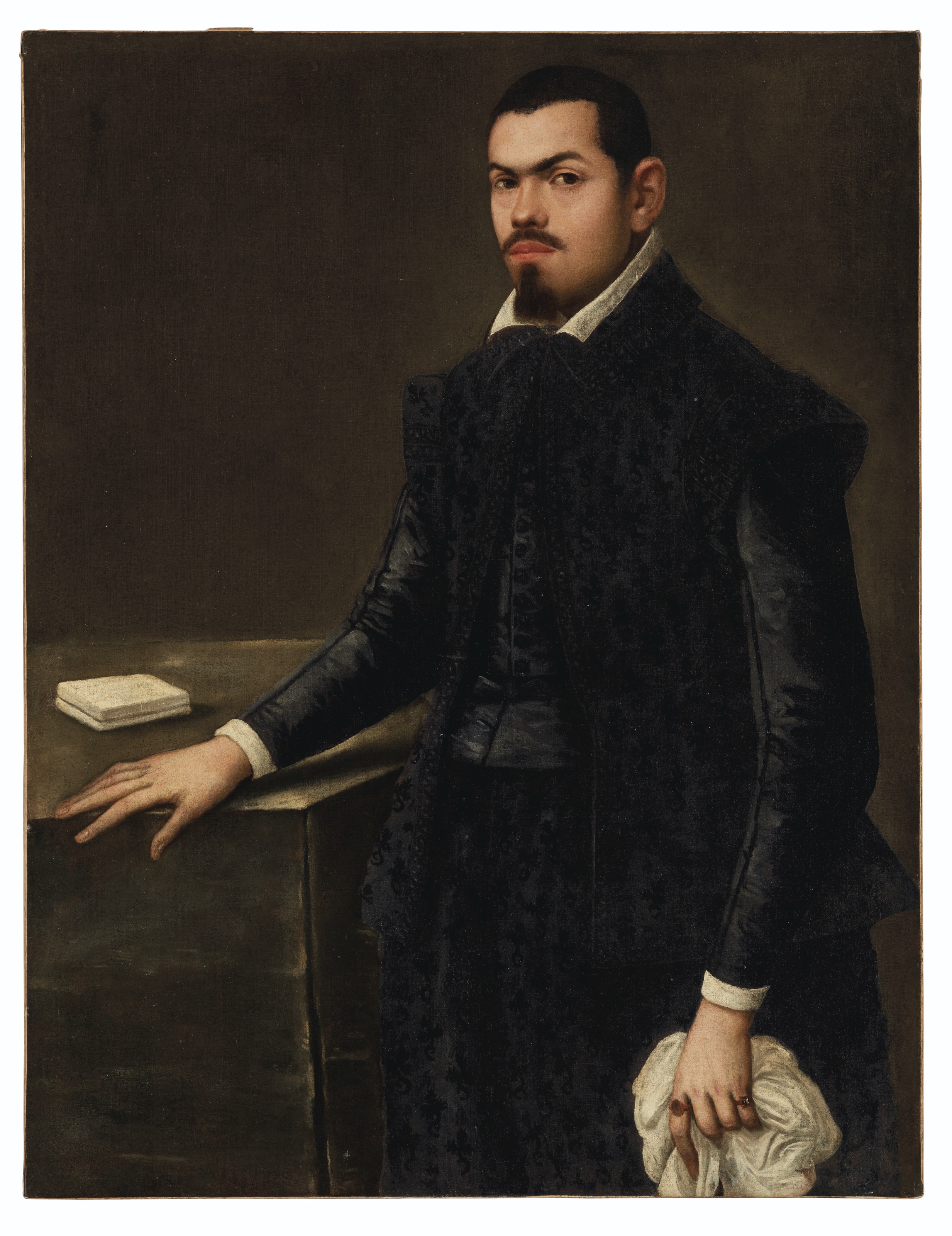 Portrait of a gentleman, traditionally identified as Alvise Priuli (1553-after 1605), three-quarter-length by Bergamo School, 16th Century, 16th Century