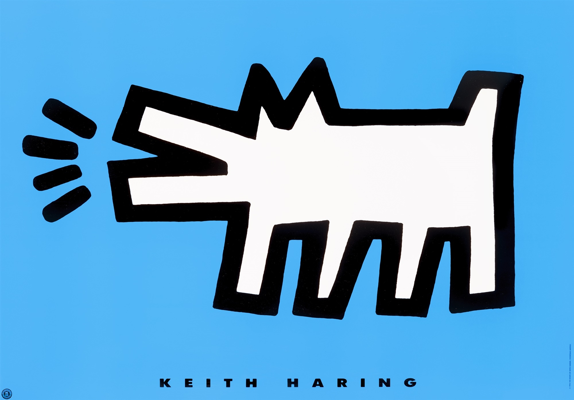 Keith Haring ‘Barking Dog’ (1994) MutualArt