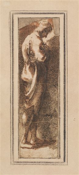 MALE FIGURE SEEN IN PROFILE by Italian School, 16th Century