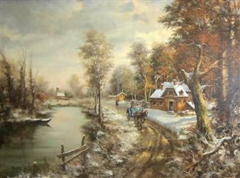 Winter Scene - Antonio Bonvicini