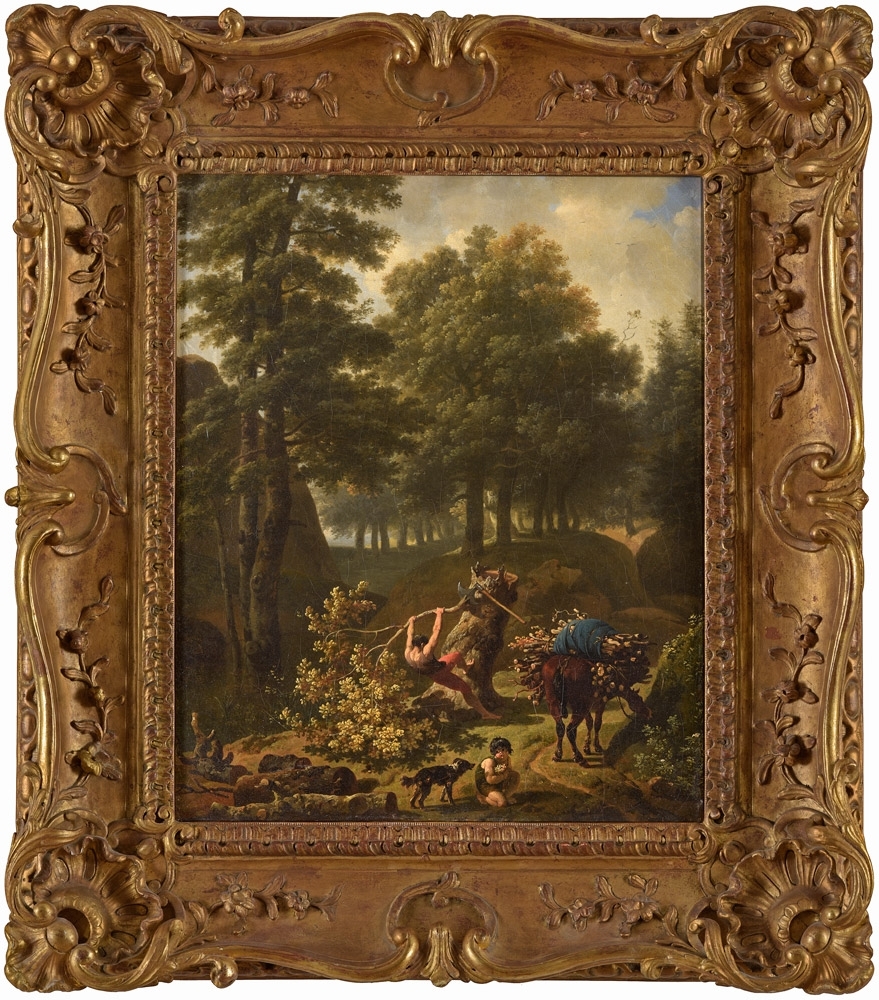 Artwork by Francois Taunay, Holzsammler., Made of Oil / canvas