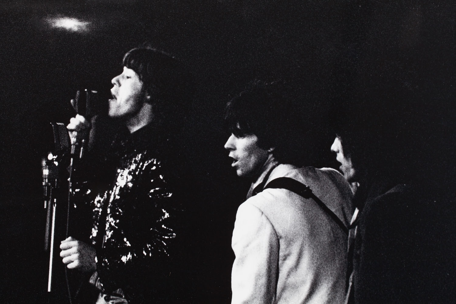 Artwork by Wojciech Druszcz, Mick Jagger, Made of black and white photograph