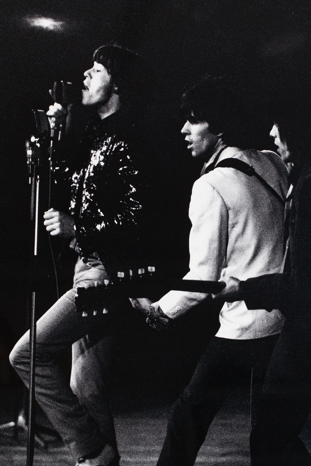 Artwork by Wojciech Druszcz, Mick Jagger, Made of black and white photograph