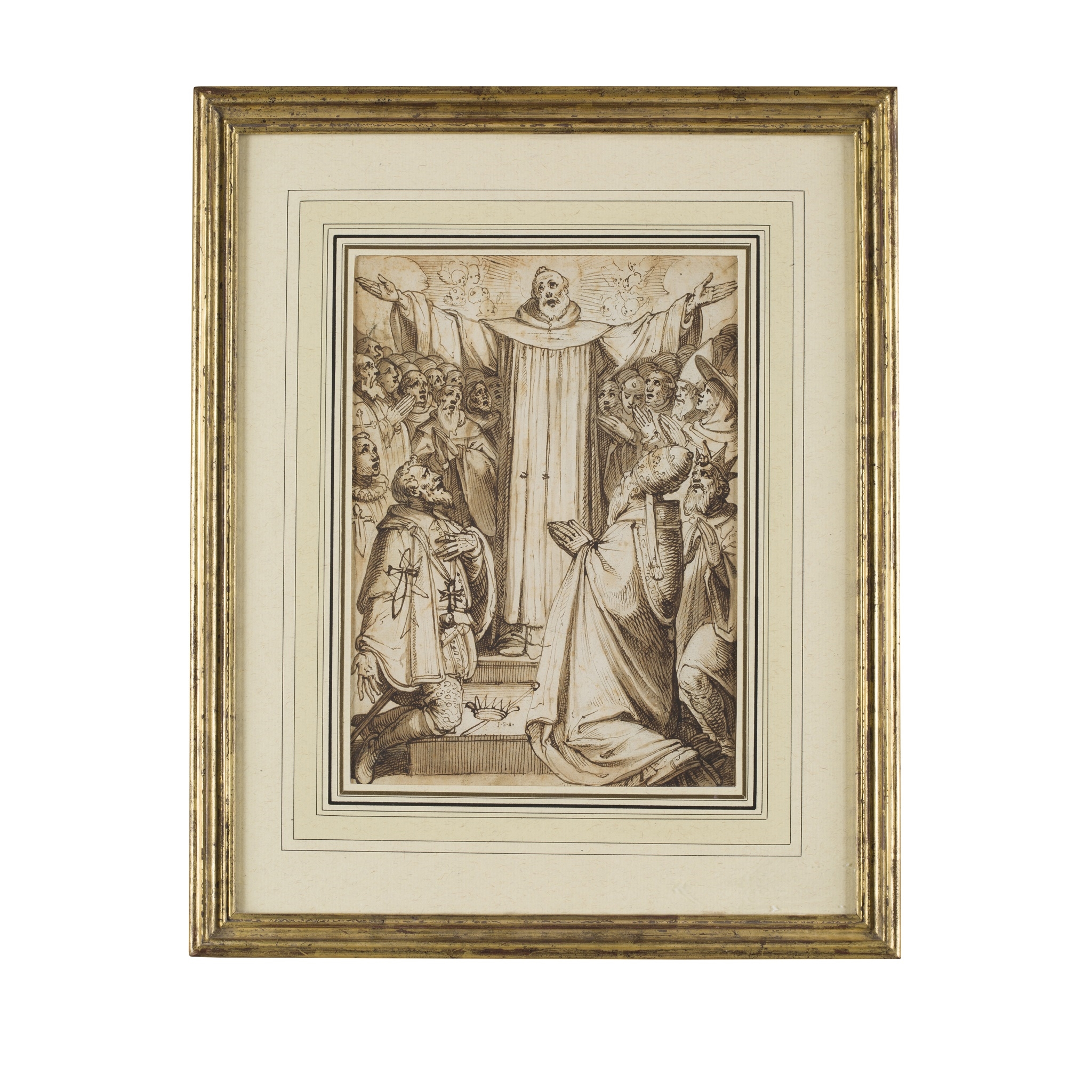 Artwork by Italian School, 16th Century, A PAIR OF RELIGIOUS SCENES, Made of Pen and ink on paper