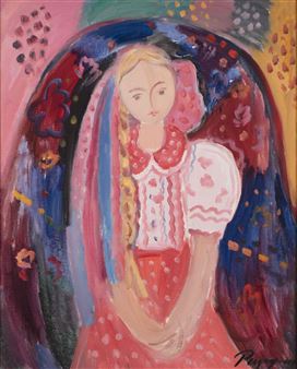 La fillette vêtue en rose - Victor Razgulin