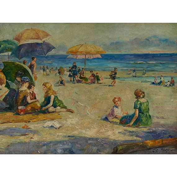 Beach Scene by Colin Campbell Cooper