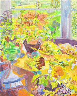 Summer Field with Hawkweed - Mary Martin