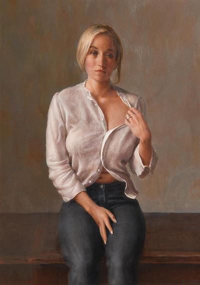 Portrait of a Young Lady by Harry Holland