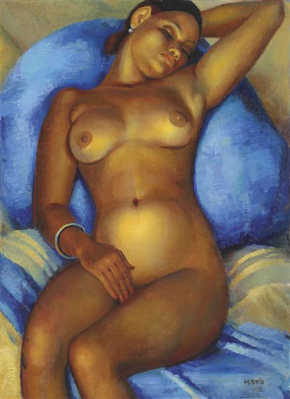 L'Endormie (The Dreamer) by Mahmoud Said, 1933, Painted in 1933