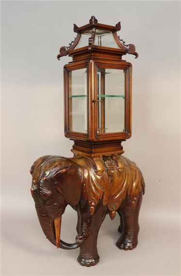 Showcase in the manner of elephant by Gabriel Viardot