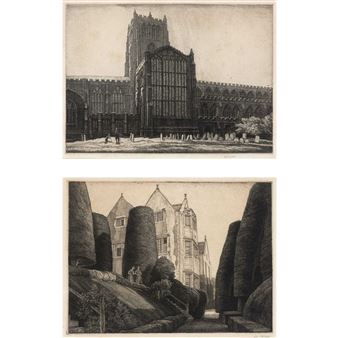 Two Works: ST. MARY'S, NOTTINHAM; OWLPEN MANOR - Frederick Landseer Maur Griggs