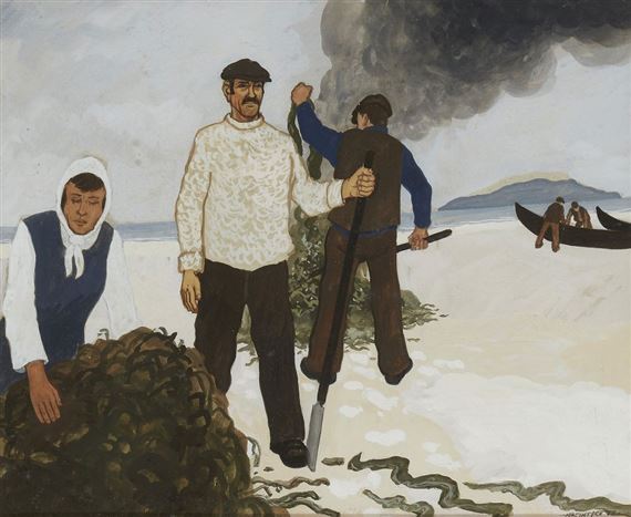 BURNING THE KALE, CONNEMARA by James MacIntyre, 1977