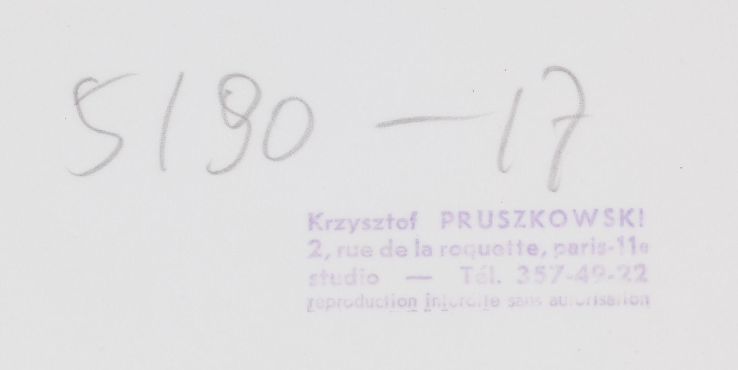 Artwork by Krzysztof Pruszkowski, From the series: "Barrier" - set of 6 photographs, Made of gelatin silver print