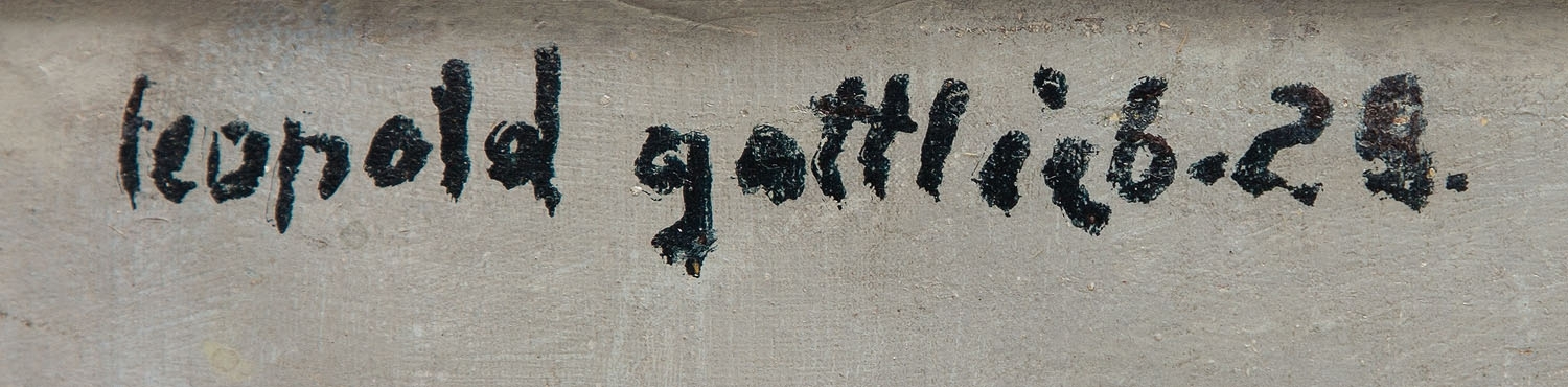 Artwork by Leopold Gottlieb, Portret Ericha Cohna, Made of oil/canvas